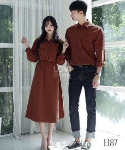 Đồ Đôi Chụp Ảnh Cưới Nâu Đất E187