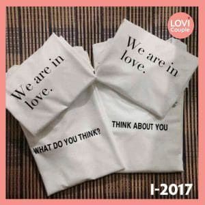 Áo Thun Cặp Đôi In Chữ Cổ Điển i2017