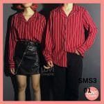 Áo Thun Cặp Đôi Huyện Cát Tiên, Lâm Đồng 20 Áo Sơ Mi Kẻ Sọc Unisex SMS301