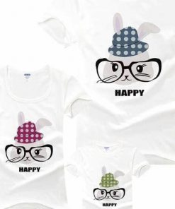 Áo gia đình trắng Happy i733