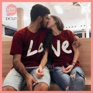 Áo thun cặp Đen Trắng Shiba Inu DC119