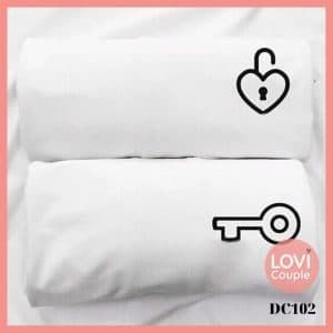 Áo thun cặp Đen Trắng Shiba Inu DC119