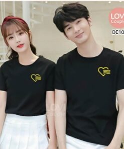 Áo Thun Cặp Đôi Huyện Ea H'leo, Đắk Lắk 7 Áo thun cặp Đen Trắng Shiba Inu DC119