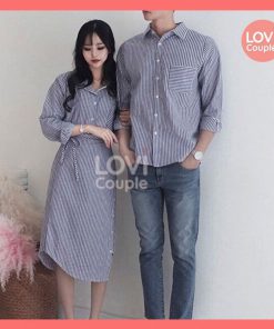 Đồ Đôi Sọc Xám Dạo Phố - E167