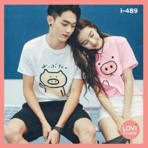 Áo Thun Cặp Con Heo i489