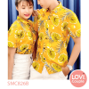 Sơ mi cặp đi biển hoa lá SMC803