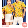 Sơ mi cặp đi biển hoa lá SMC826