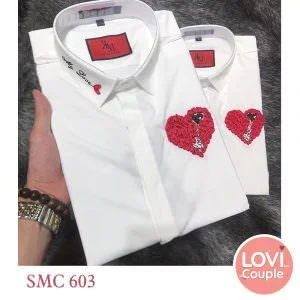 Sơ mi đôi in chữ My Love SMC603