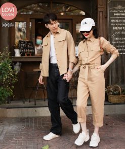 Đồ Đôi Jumpsuit Màu Da Cá Tính E607