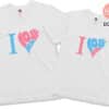 Áo Thun Cặp Unisex Tay Ngắn I Love Him Her DC665 1 Dc665 Áo Thun Cặp Unisex Tay Ngắn I Love Him Her DC665