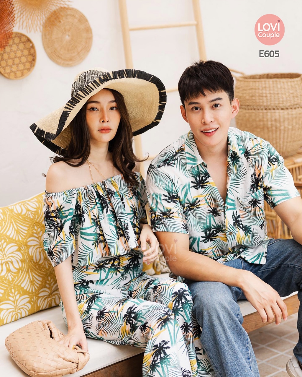 Áo Váy Đôi Đi Biển Chụp Ảnh Đẹp E605 6 ao vay doi di bien chup anh dep e605 2