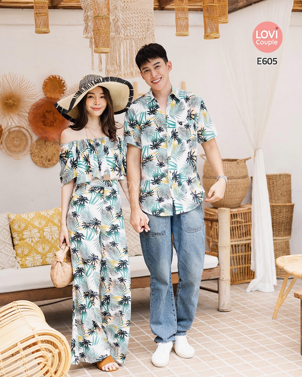 Áo Váy Đôi Đi Biển Chụp Ảnh Đẹp E605 4 ao vay doi di bien chup anh dep e605