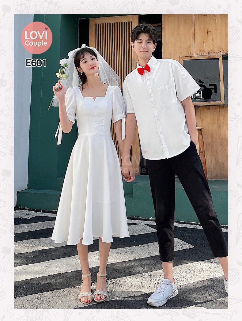 Sơ Mi Váy Cặp Trắng Dễ Thương E601 5 so mi vay cap trang de thuong e601 1