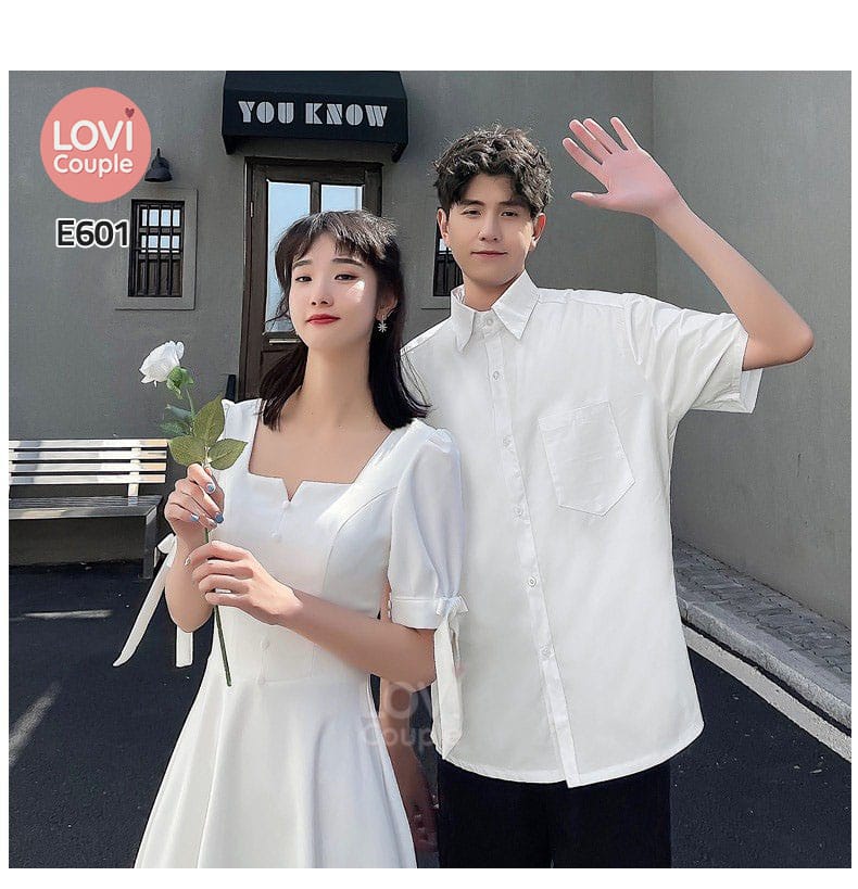 Sơ Mi Váy Cặp Trắng Dễ Thương E601 6 so mi vay cap trang de thuong e601 2