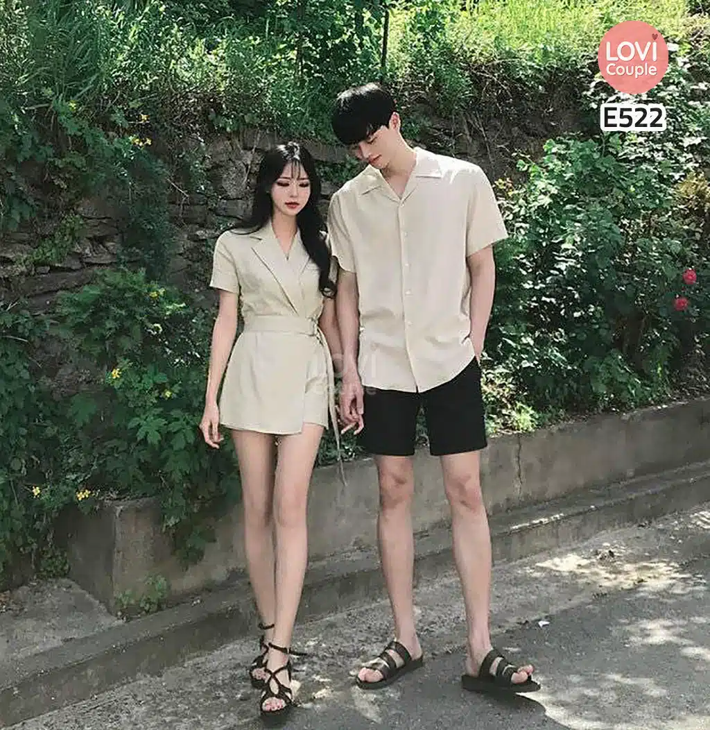 Đồ đôi nam nữ đẹp Set áo váy sơ mi Hàn Quốc dáng dài COUPLE STORE |  Lazada.vn